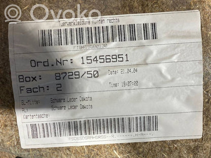 Apšuvums aizmugurējām durvīm