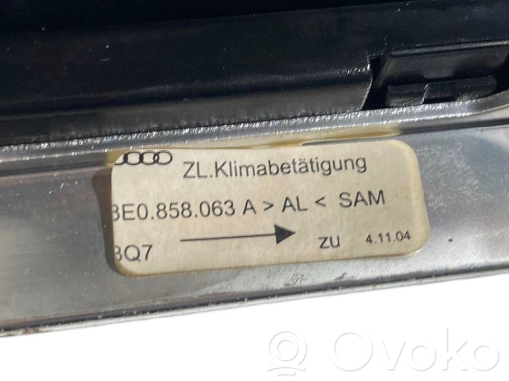 Gaisa kondicioniera / klimata kontroles / salona apsildes vadības bloks (salonā)