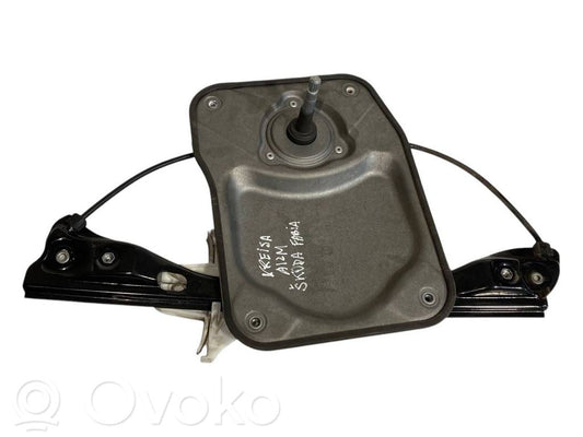 Rear electric window lift mechanism without motor