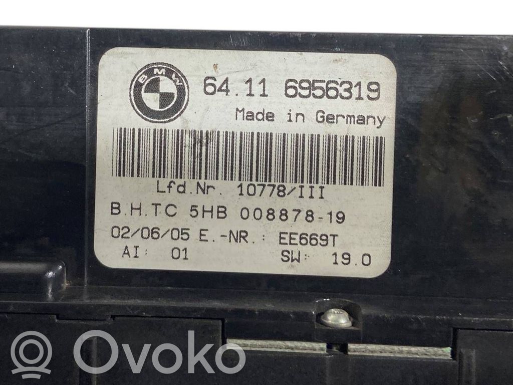 Gaisa kondicioniera / klimata kontroles / salona apsildes vadības bloks (salonā)