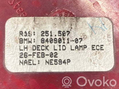 Aizmugurējais lukturis pārsegā