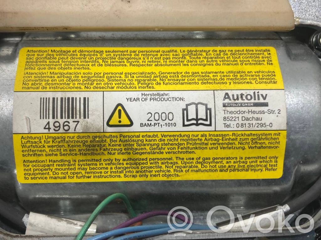 Steering wheel airbag