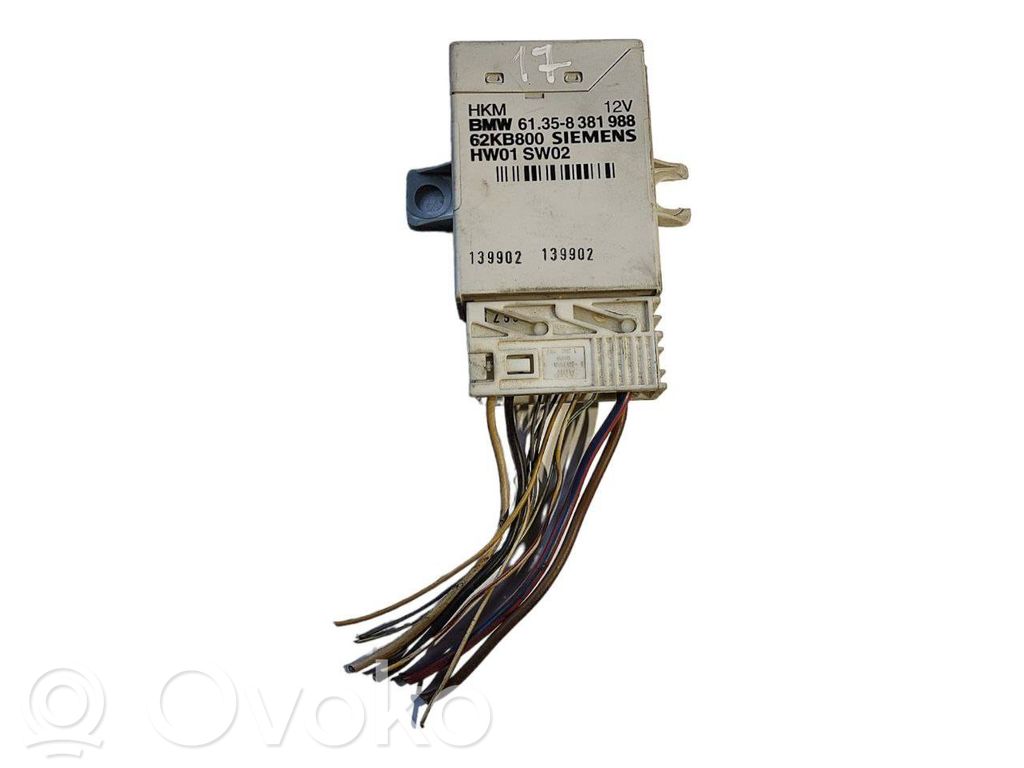 Trunk lid control unit
