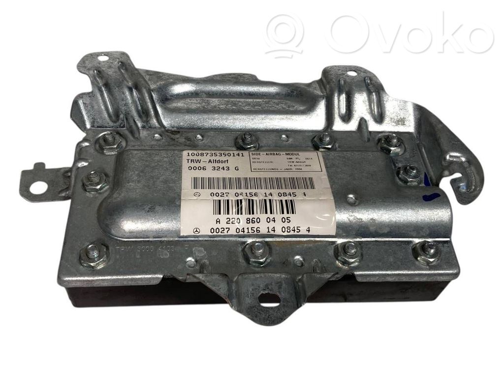 Aizmugurējo durvju drošības spilvens