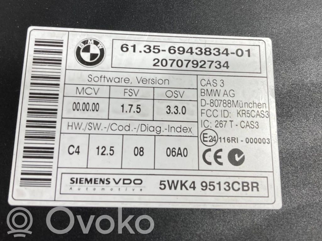 Aizdedzes ECU komplekts