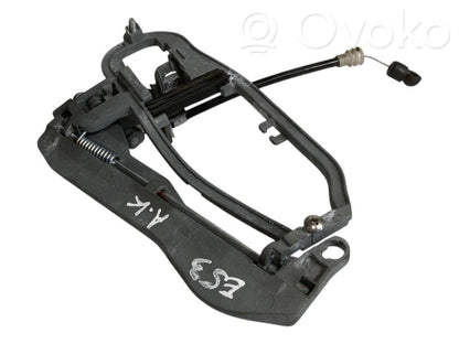 Holder/bracket for external opening handle at the back