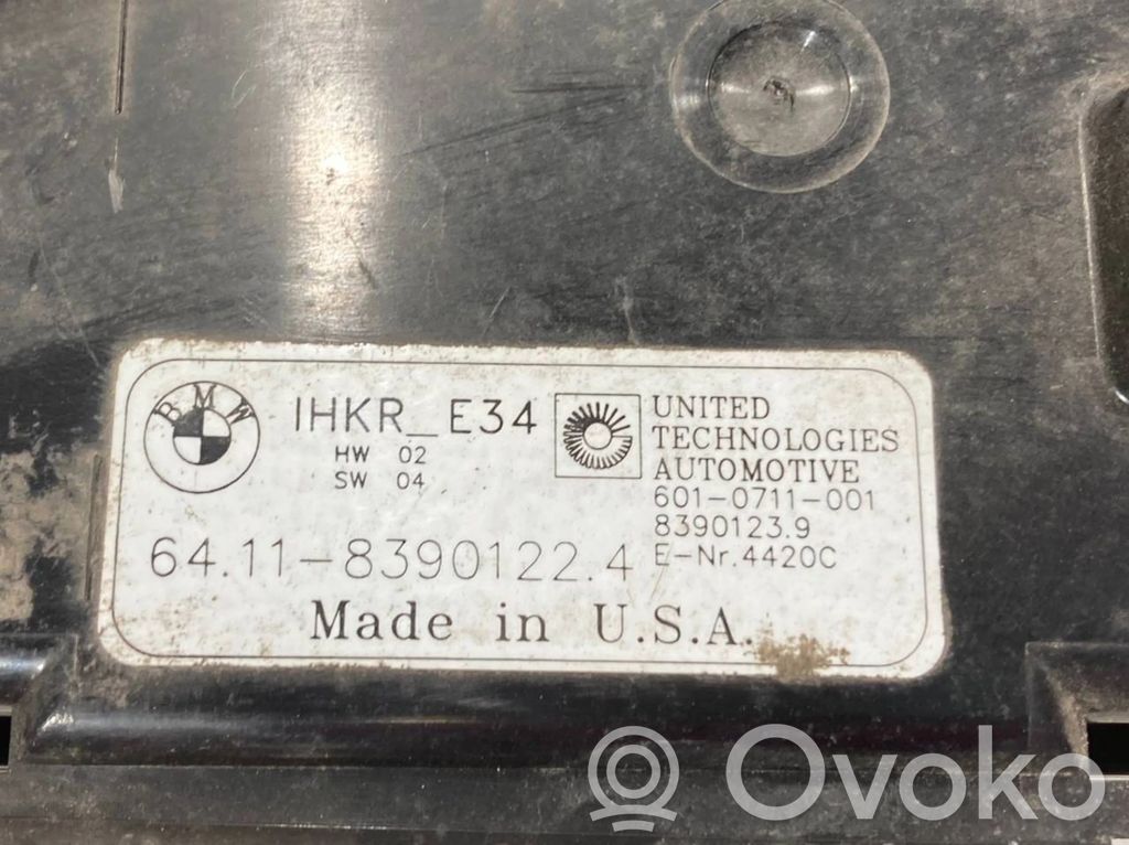 Air conditioning/interior heating control unit