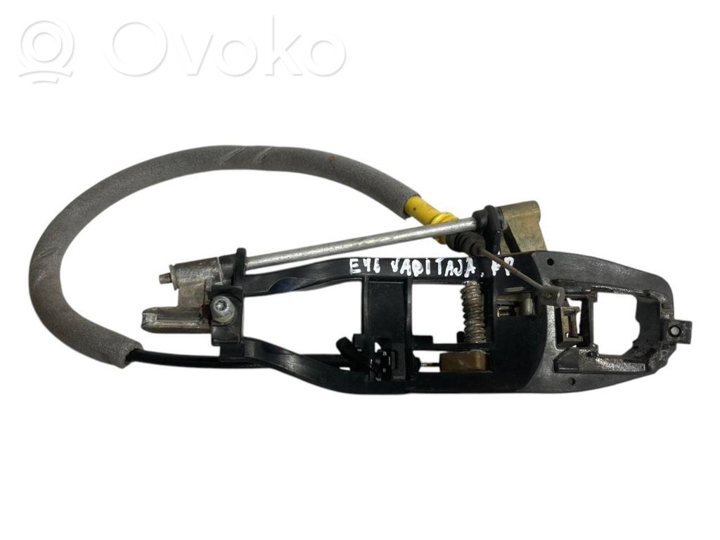 Holder/bracket for external opening handle at the front