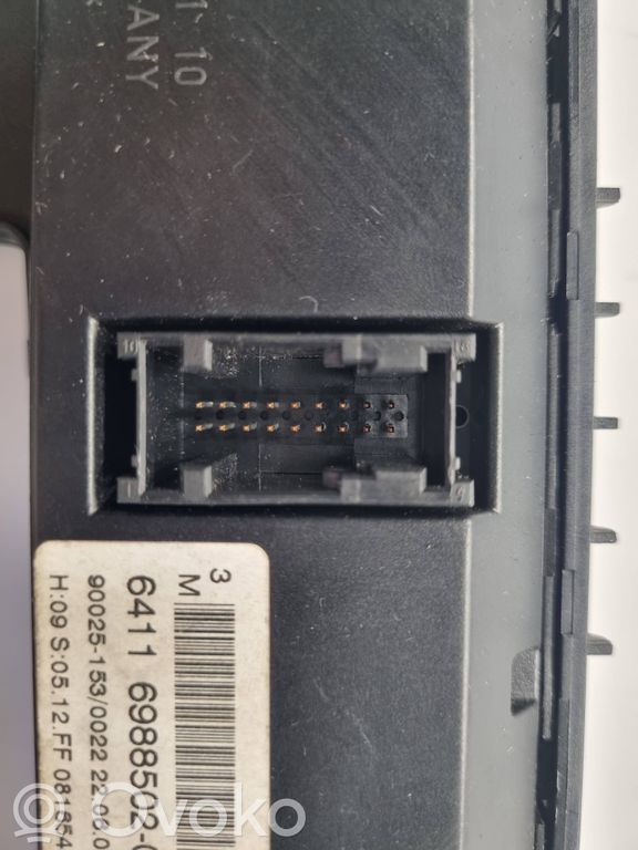 Gaisa kondicioniera / klimata kontroles / salona apsildes vadības bloks (salonā)