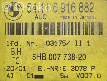 Gaisa kondicioniera / klimata kontroles / salona apsildes vadības bloks (salonā)