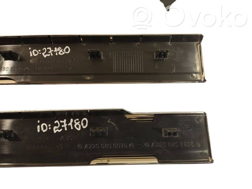 Priekšējā sliekšņa dekoratīvā apdare (iekšējā)