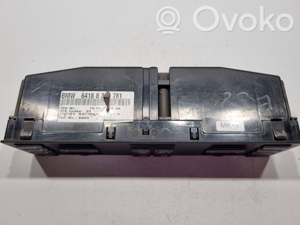 Gaisa kondicioniera / klimata kontroles / salona apsildes vadības bloks (salonā)