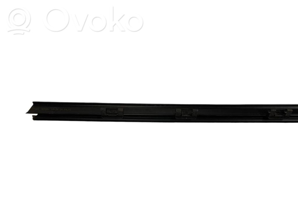 Front door glass trim