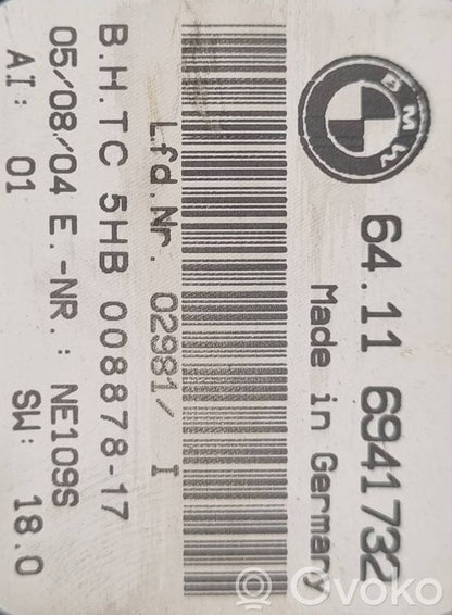 Gaisa kondicioniera / klimata kontroles / salona apsildes vadības bloks (salonā)