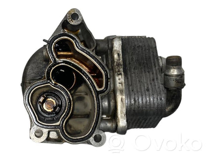 Oil filter holder/cooler
