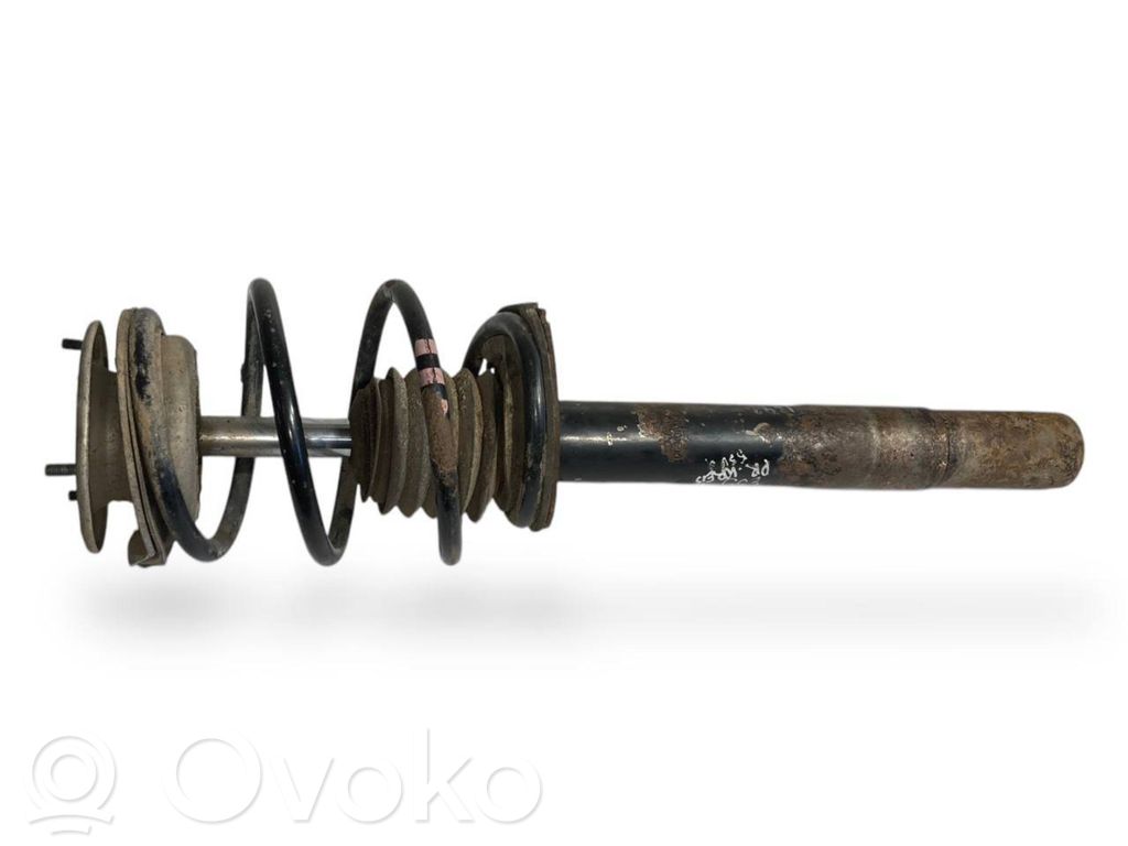 Front shock absorber with spring