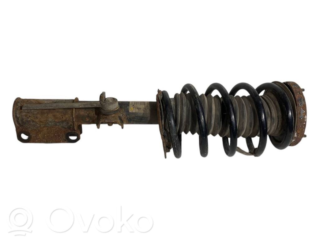 Front shock absorber with spring