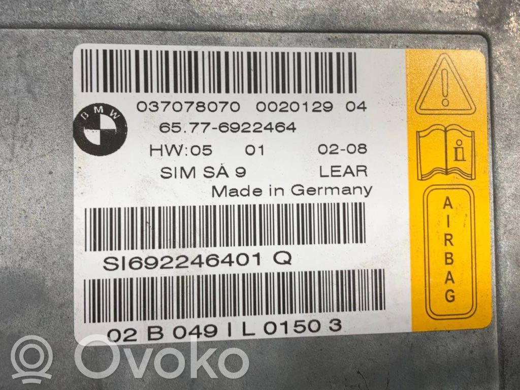 Gaisa spilvenu vadības bloks