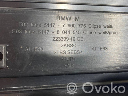 Priekšējā sliekšņa dekoratīvā apdare (iekšējā)