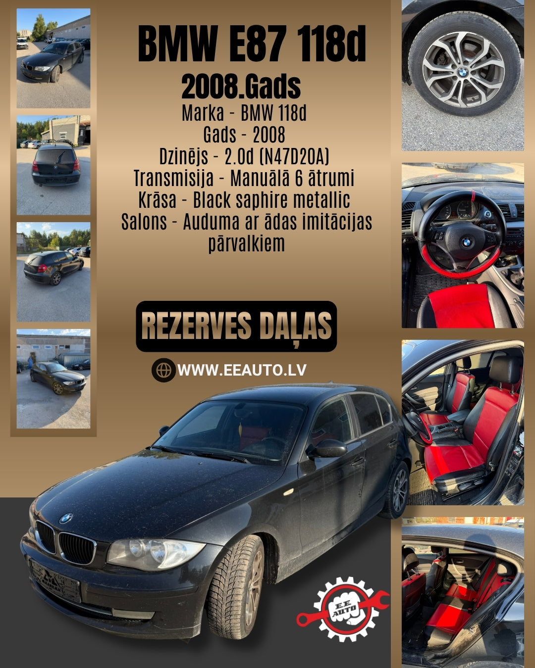 BMW 118d E87 2008 – Spare Parts