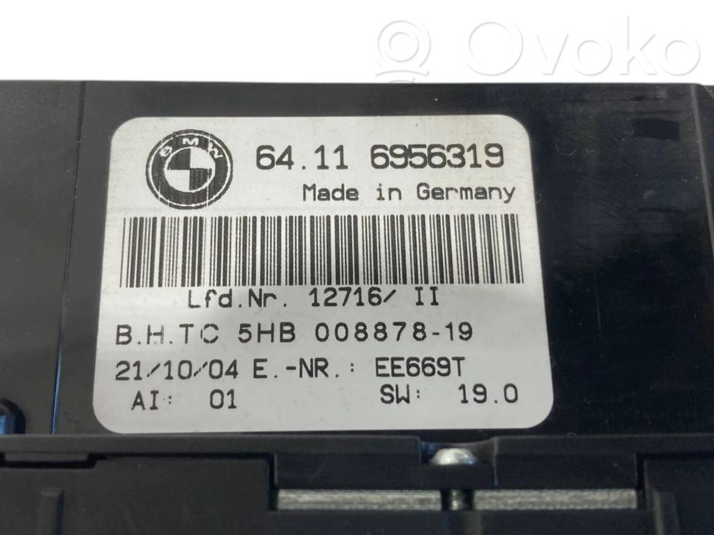 Gaisa kondicioniera / klimata kontroles / salona apsildes vadības bloks (salonā)