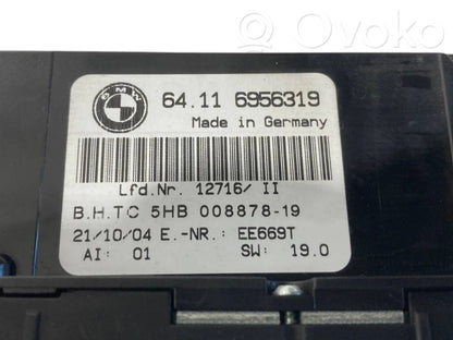 Gaisa kondicioniera / klimata kontroles / salona apsildes vadības bloks (salonā)