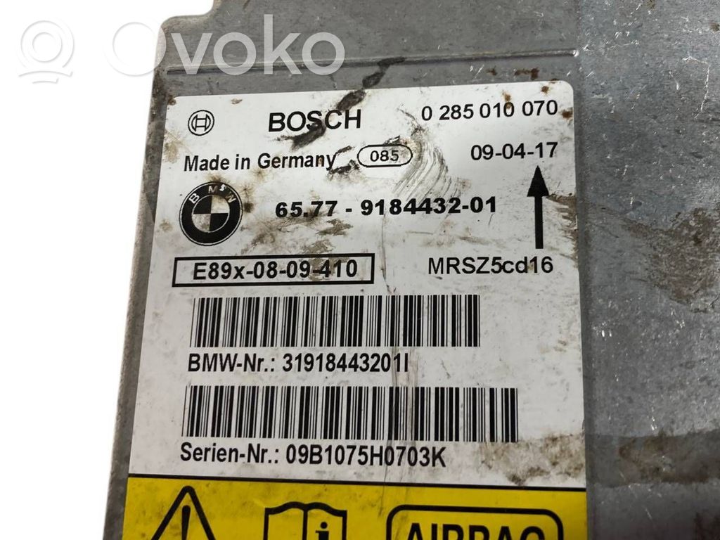 Gaisa spilvenu vadības bloks