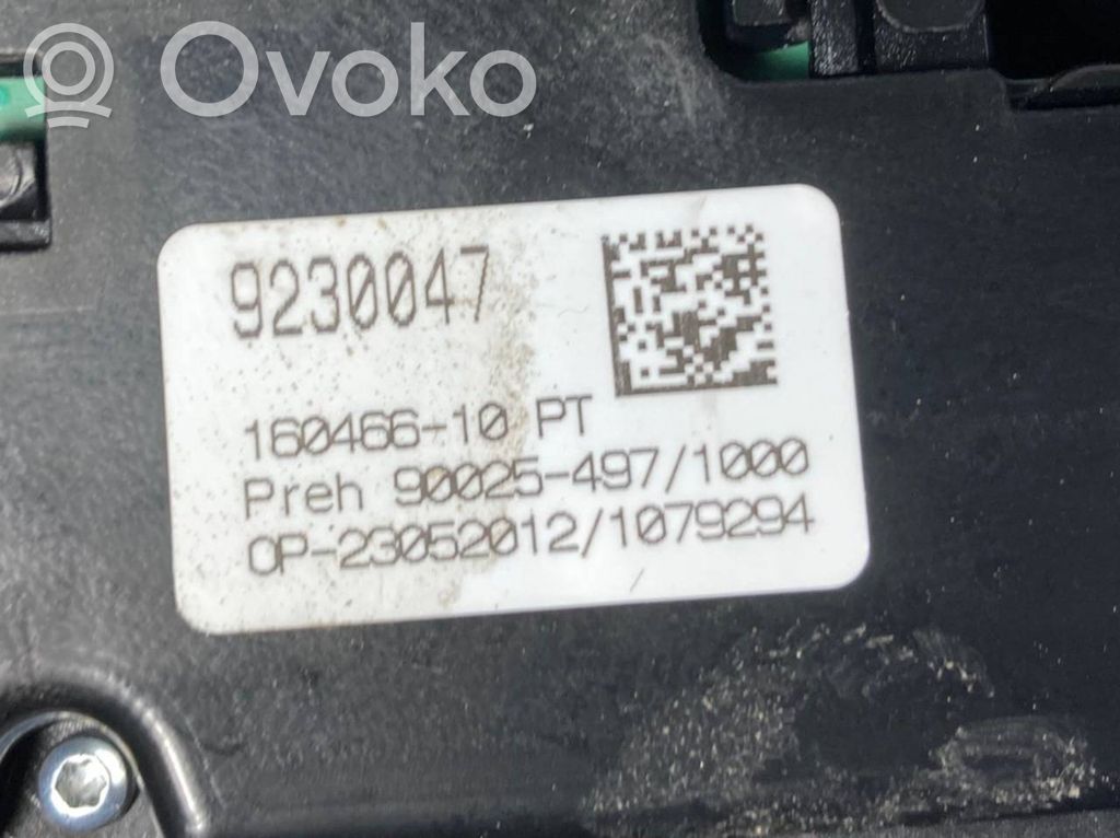 Air conditioning / climate control / interior heating control unit (in the passenger compartment)