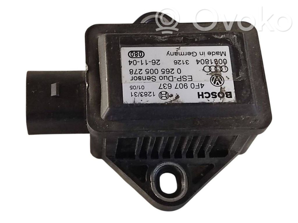 ESP (elektroniskās stabilitātes programmas) sensors (paātrinājuma sensors)