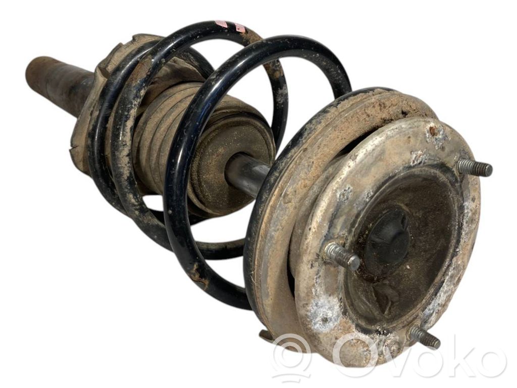 Front shock absorber with spring