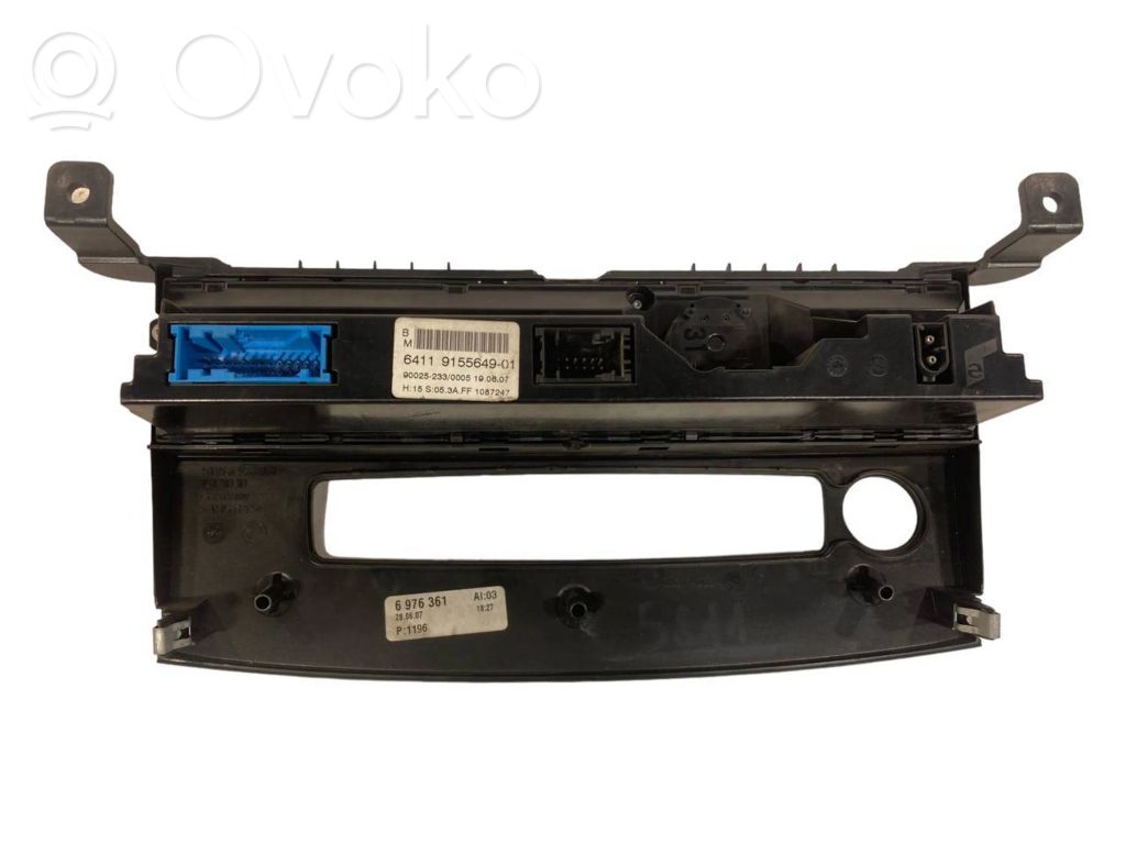 Gaisa kondicioniera / klimata kontroles / salona apsildes vadības bloks (salonā)