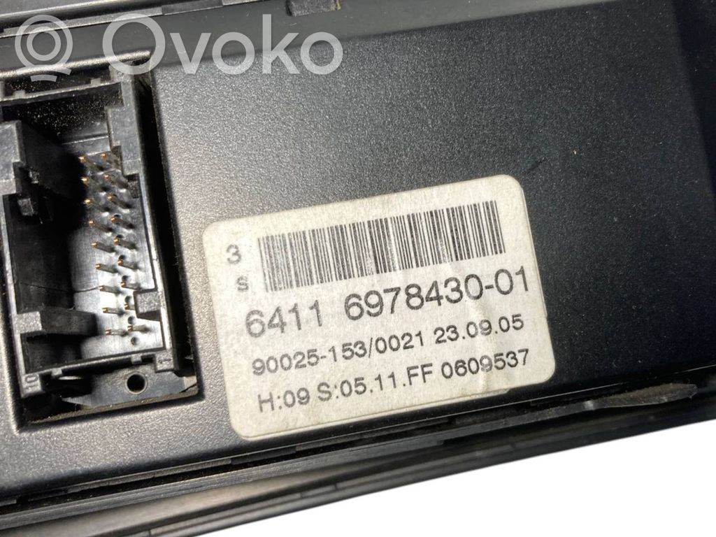 Gaisa kondicioniera / klimata kontroles / salona apsildes vadības bloks (salonā)