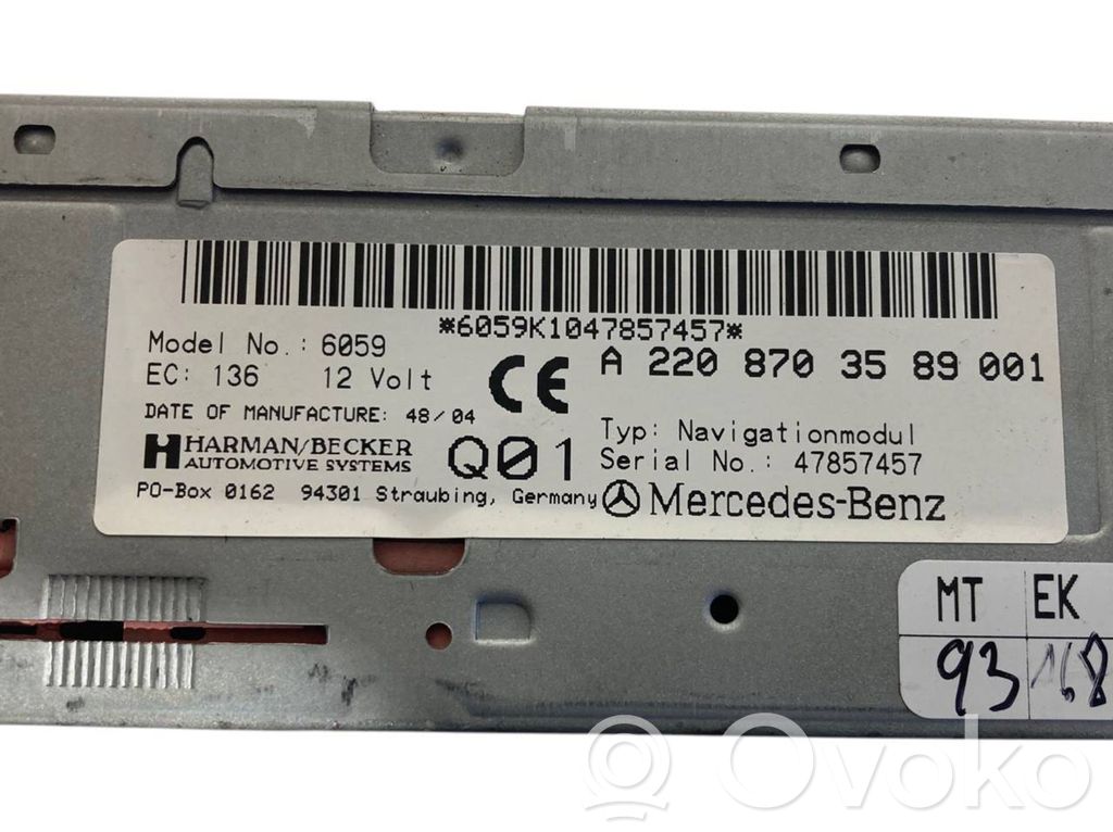 Navigation (GPS) system CD/DVD reader