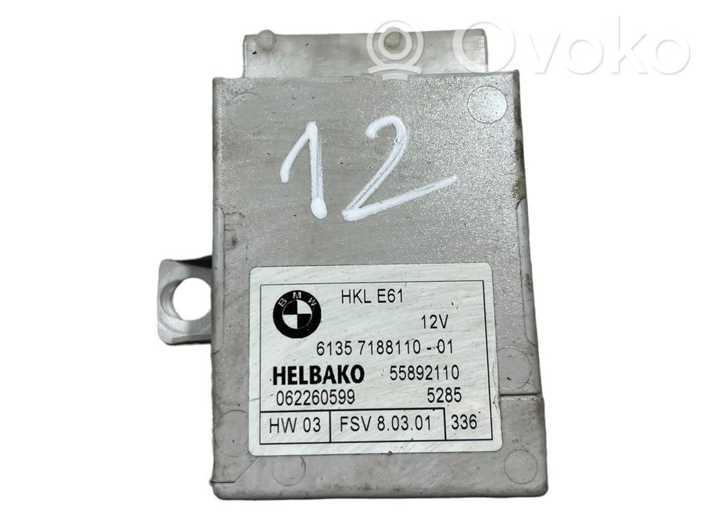 Bagāžnieka pārsega vadības bloks