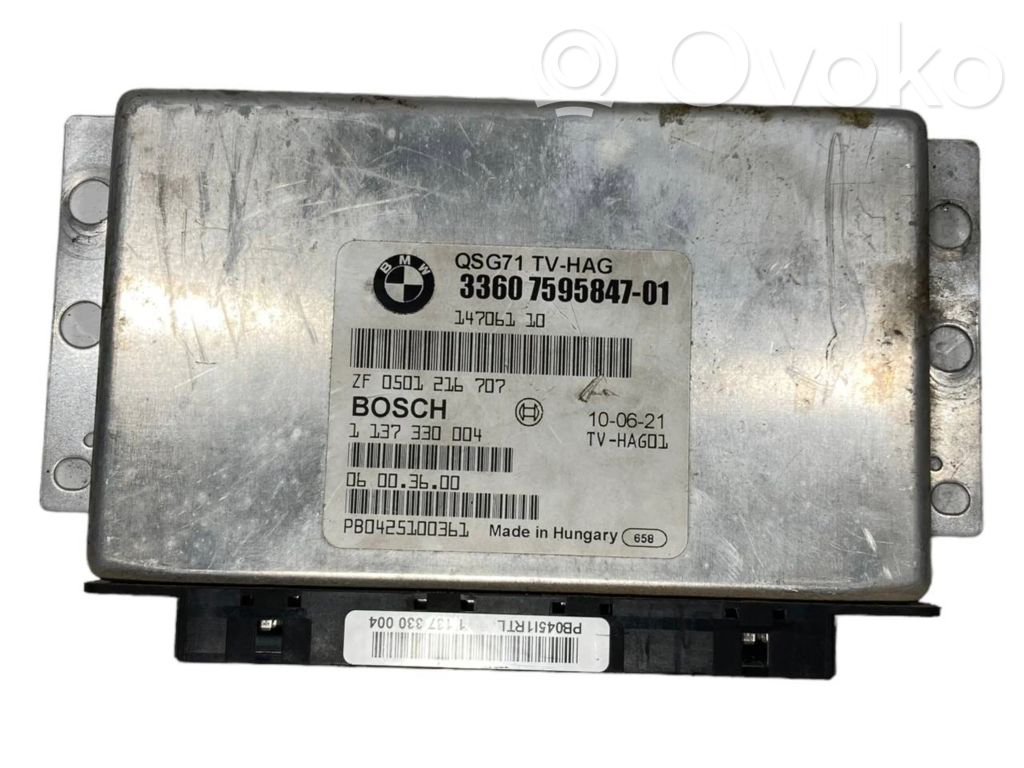 Rear axle control unit
