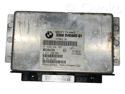 Rear axle control unit