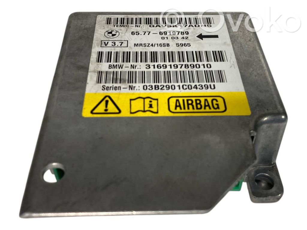 Gaisa spilvenu vadības bloks