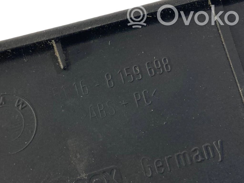 Storage compartment in the center console