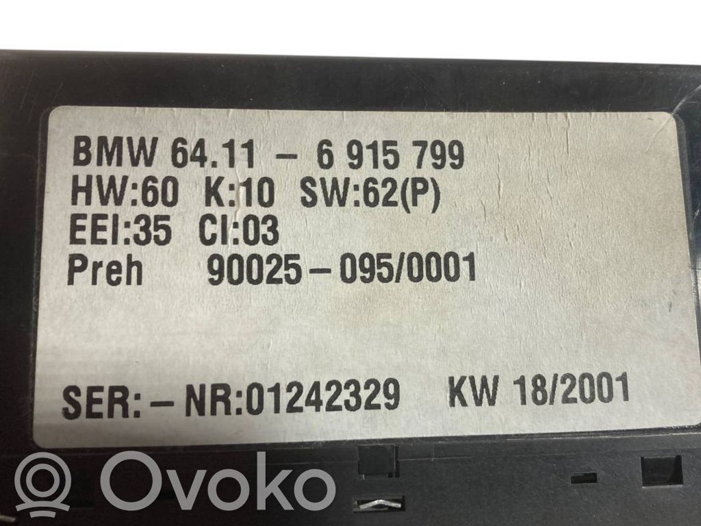 Gaisa kondicioniera / klimata kontroles / salona apsildes vadības bloks (salonā)