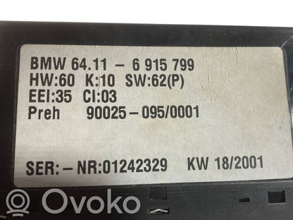 Gaisa kondicioniera / klimata kontroles / salona apsildes vadības bloks (salonā)