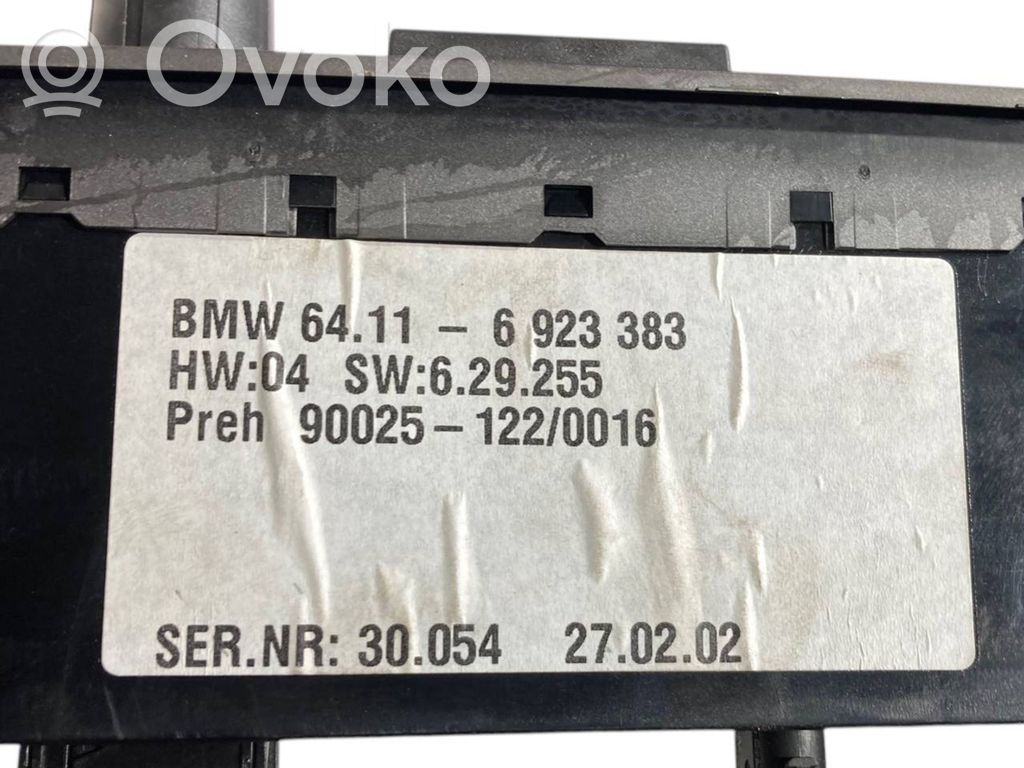 Gaisa kondicioniera / klimata kontroles / salona apsildes vadības bloks (salonā)