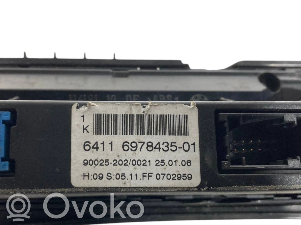 Gaisa kondicioniera / klimata kontroles / salona apsildes vadības bloks (salonā)