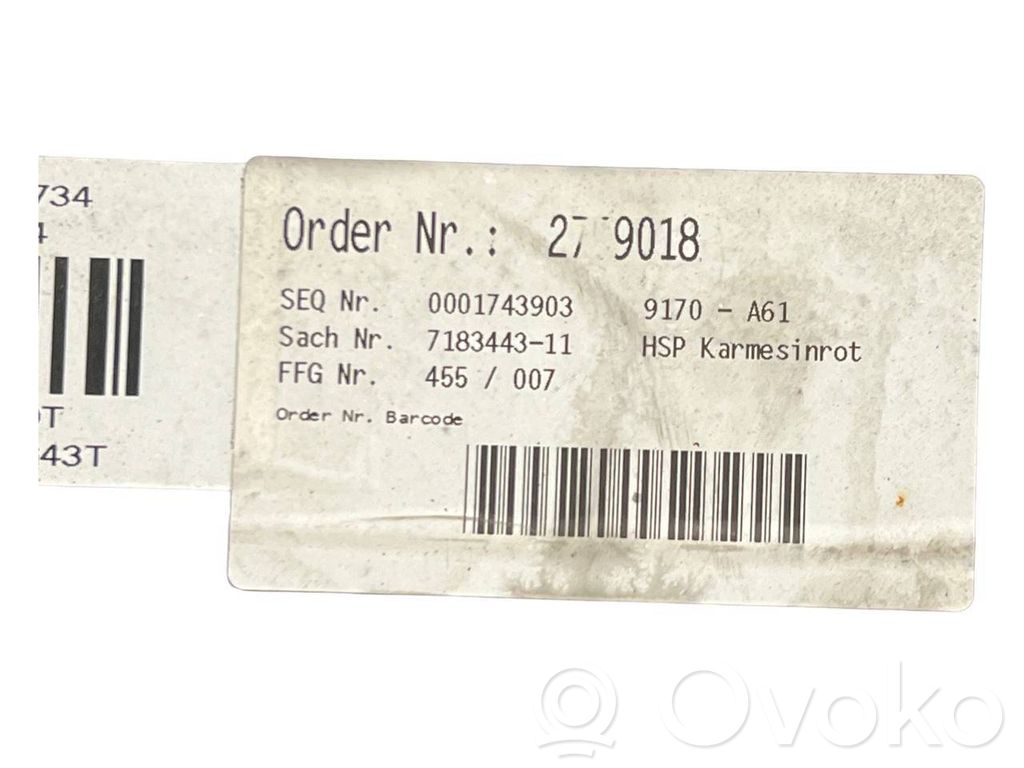 Spoilera aizmugurējais vāks