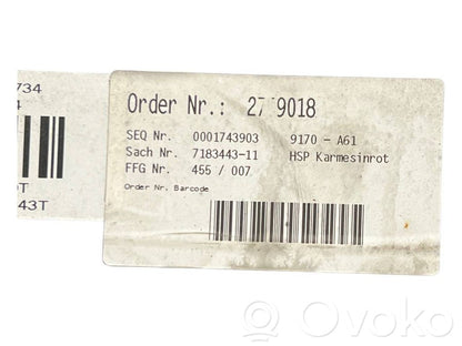 Spoilera aizmugurējais vāks