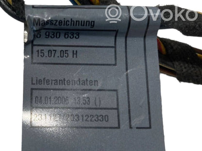 Rear door wiring installation