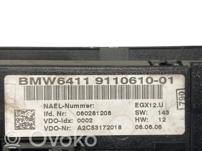 Air conditioning / climate control / interior heating control unit (in the passenger compartment)