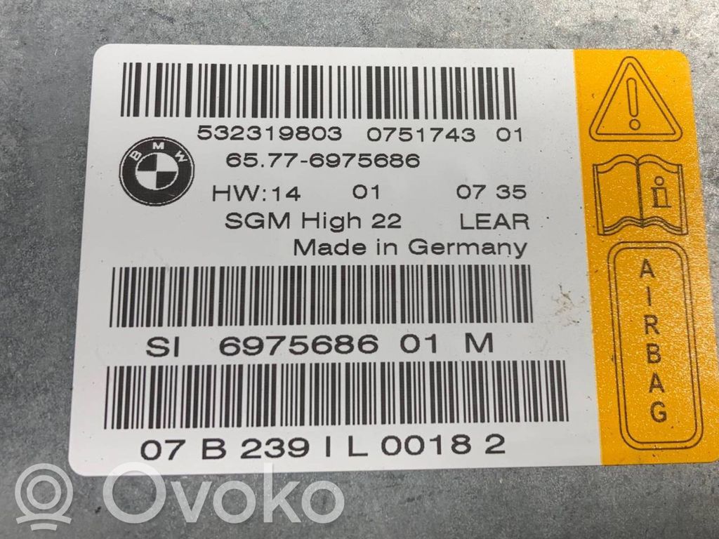 Gaisa spilvenu vadības bloks