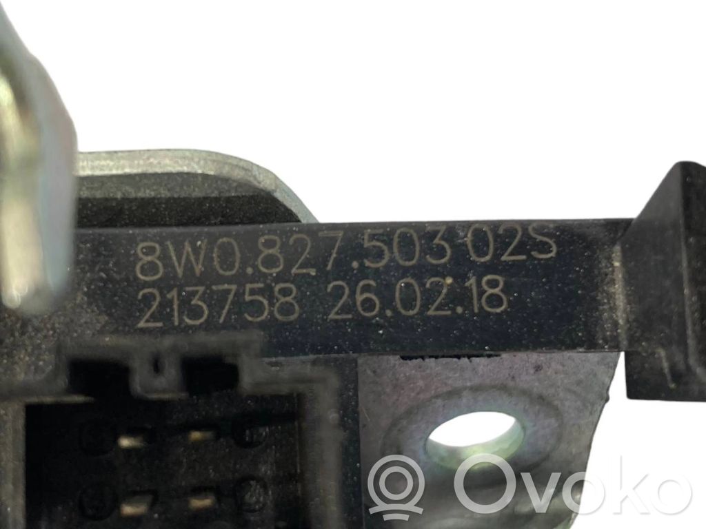 Aizmugurējā pārsega slēdzene