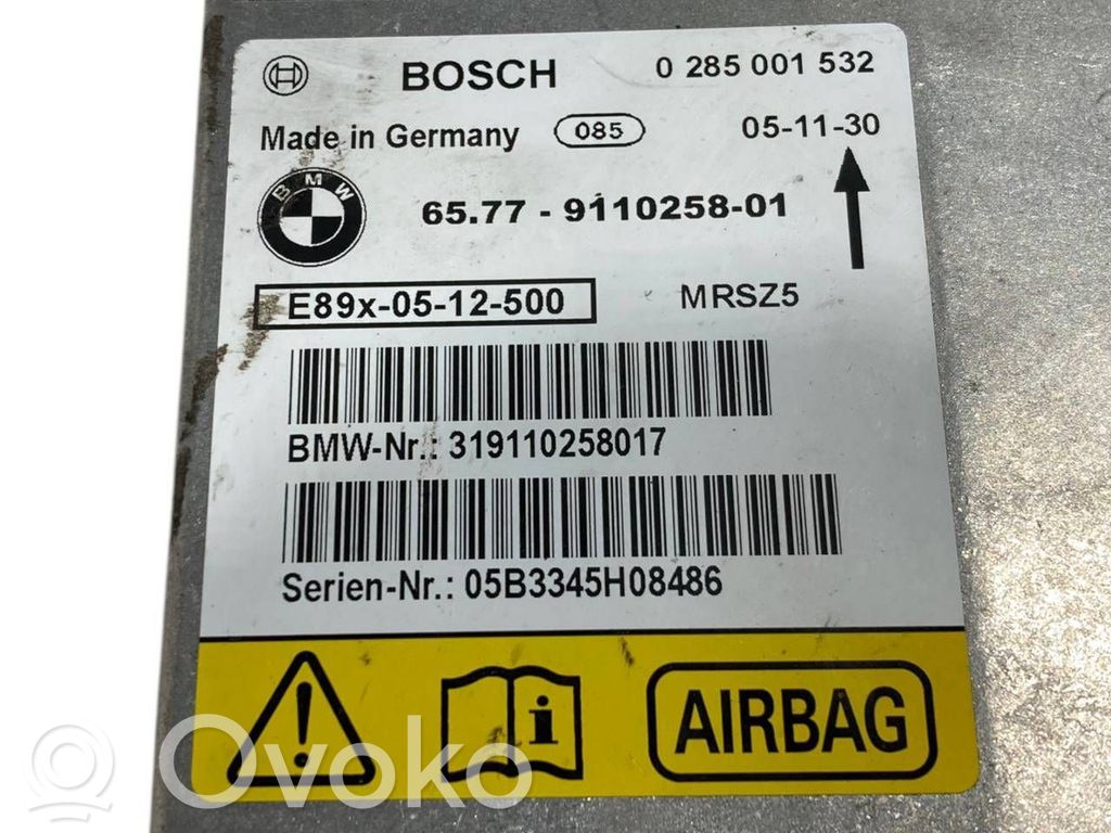 Gaisa spilvenu vadības bloks