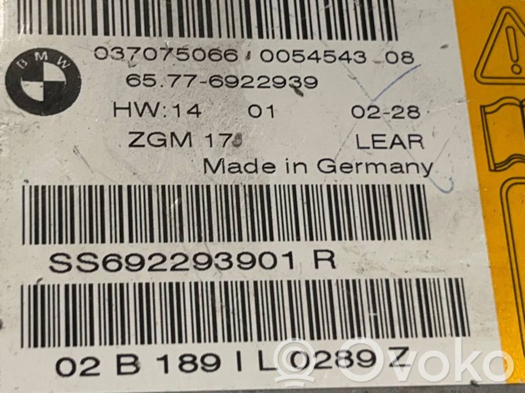 Gaisa spilvenu vadības bloks